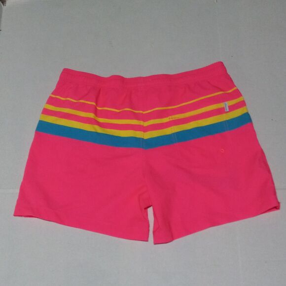 Maamgic Neon Striped Swim Trunks-Size XL-Drawstring-Elastic Waist-Mesh Brief- - Picture 6 of 10